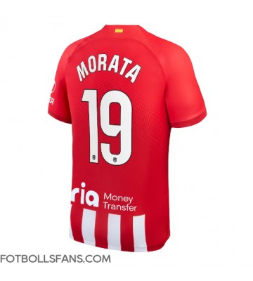 Atletico Madrid Alvaro Morata #19 Replika Hemmatröja 2023-24 Kortärmad